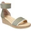Paul Green Sandales Compensées Grün Femme