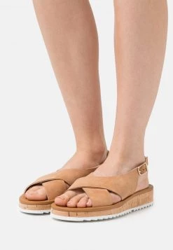 Paul Green Femme Sandales à Plateforme Natural