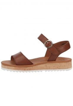 Paul Green Sandales à Plateforme Mittelbraun Femme