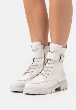 Paul Green Bottines à Plateau Ivory Femme