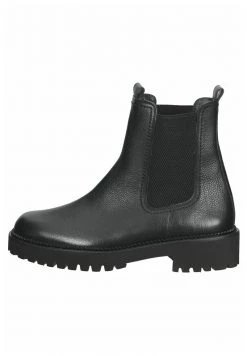 Paul Green Bottes En Caoutchouc Schwarz Femme