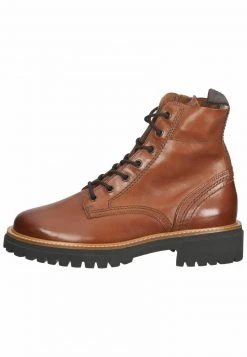 Paul Green Bottines à Lacets Cognac Braun Femme -France Paul Green Soldes Boutique 351feb38b9824dae90ecd0569cfe61a6