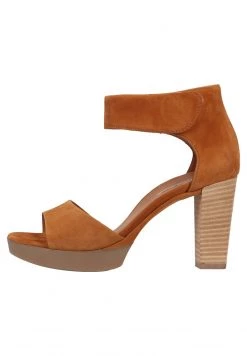 Paul Green Sandales à Talons Hauts Caramel Femme