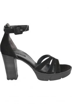 Paul Green Femme Sandales à Talons Hauts Schwarz