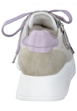 Paul Green Femme Baskets Basses Soft Suede Mastercalf Ivory Lilac -France Paul Green Soldes Boutique 6eaac4a2bf4740368b14605f1258d0b2
