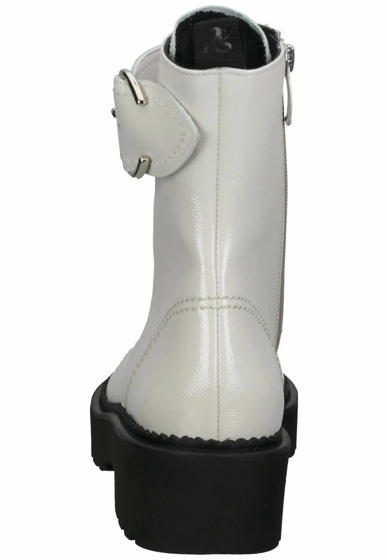 Paul Green Femme Bottines à Lacets Gebrochenes Weiß Lack 5 Paul Green Femme Bottines à Lacets Gebrochenes Weiß Lack – Image 3