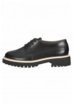 Paul Green Derbies Schwarz Femme
