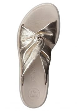 Paul Green Mules Metallic Gold Femme -France Paul Green Soldes Boutique 723a6820b6e4402bb39ac1010e8fa5cf