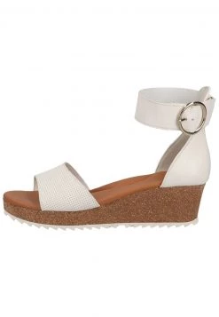 Paul Green Femme Escarpins Compensés Weiß