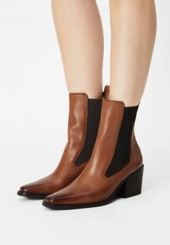 Paul Green Femme Bottines Cognac/braun