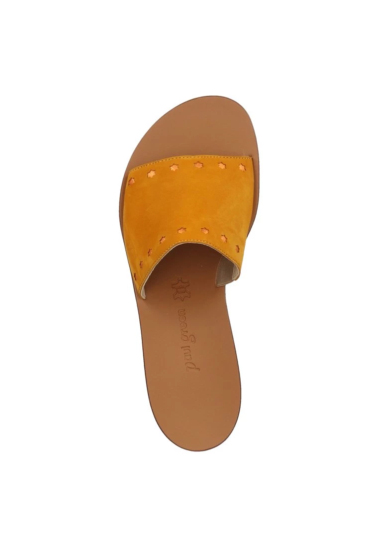 PAUL GREEN PANTOLETTEN Mules Curry Yellow Femme 4 PAUL GREEN PANTOLETTEN Mules Curry Yellow Femme – Image 2
