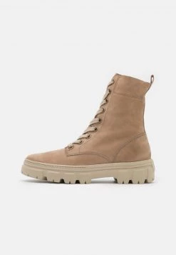 Paul Green Femme Bottines à Lacets Beige -France Paul Green Soldes Boutique 906960891fc04c9dafeea4ac063090ae