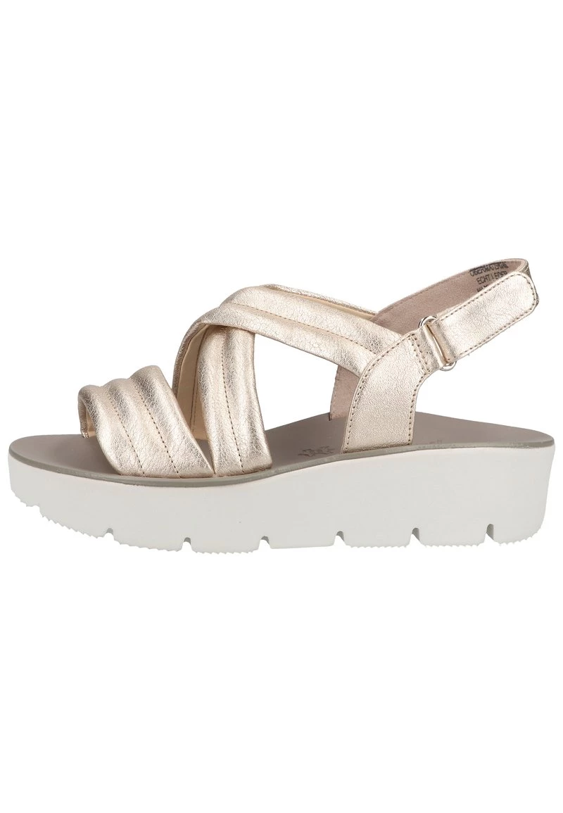 Paul Green Femme Sandales Gold Metallic 3 Paul Green Femme Sandales Gold Metallic