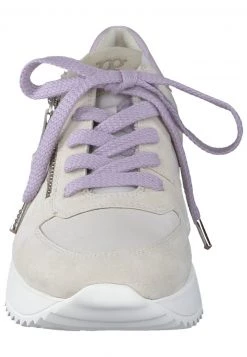 Paul Green Femme Baskets Basses Soft Suede Mastercalf Ivory Lilac -France Paul Green Soldes Boutique 9a5a7755e2e943b19f4156506366d967