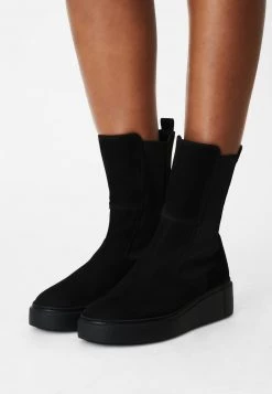 Paul Green Bottines à Plateau Black Femme