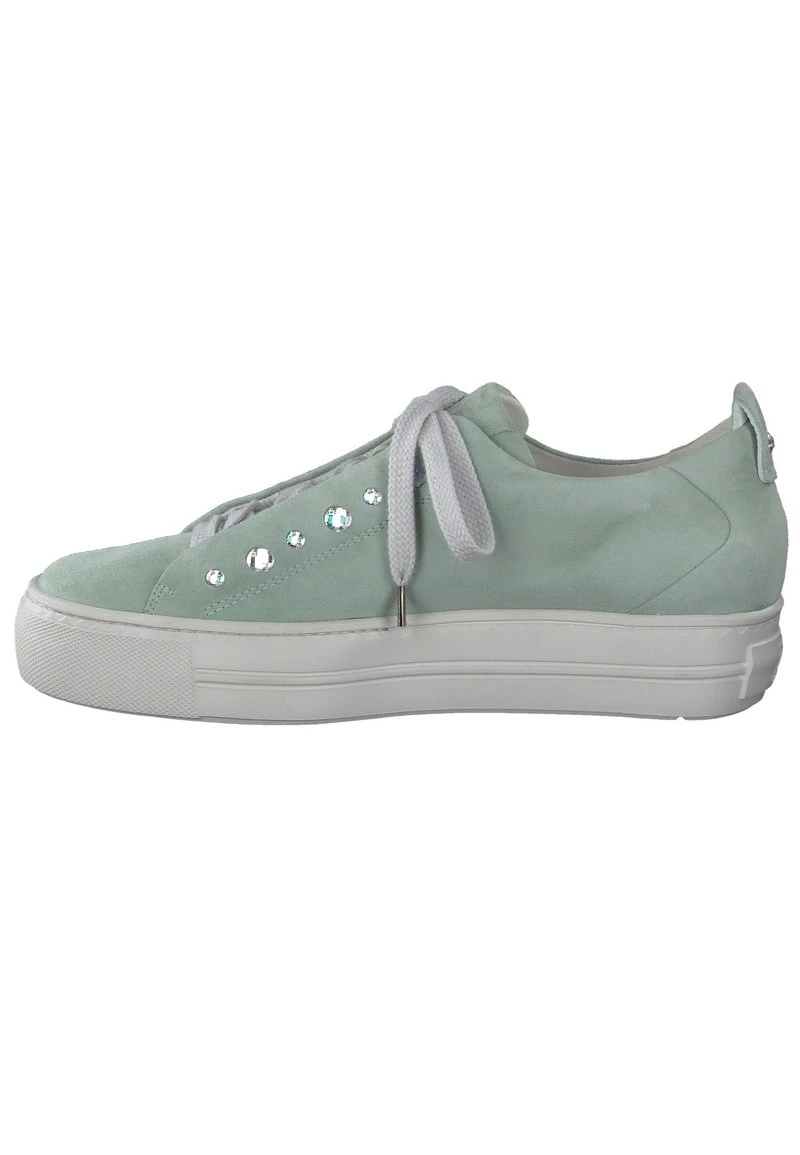 Paul Green Baskets Basses Samtziege Mint Femme 3 Paul Green Baskets Basses Samtziege Mint Femme