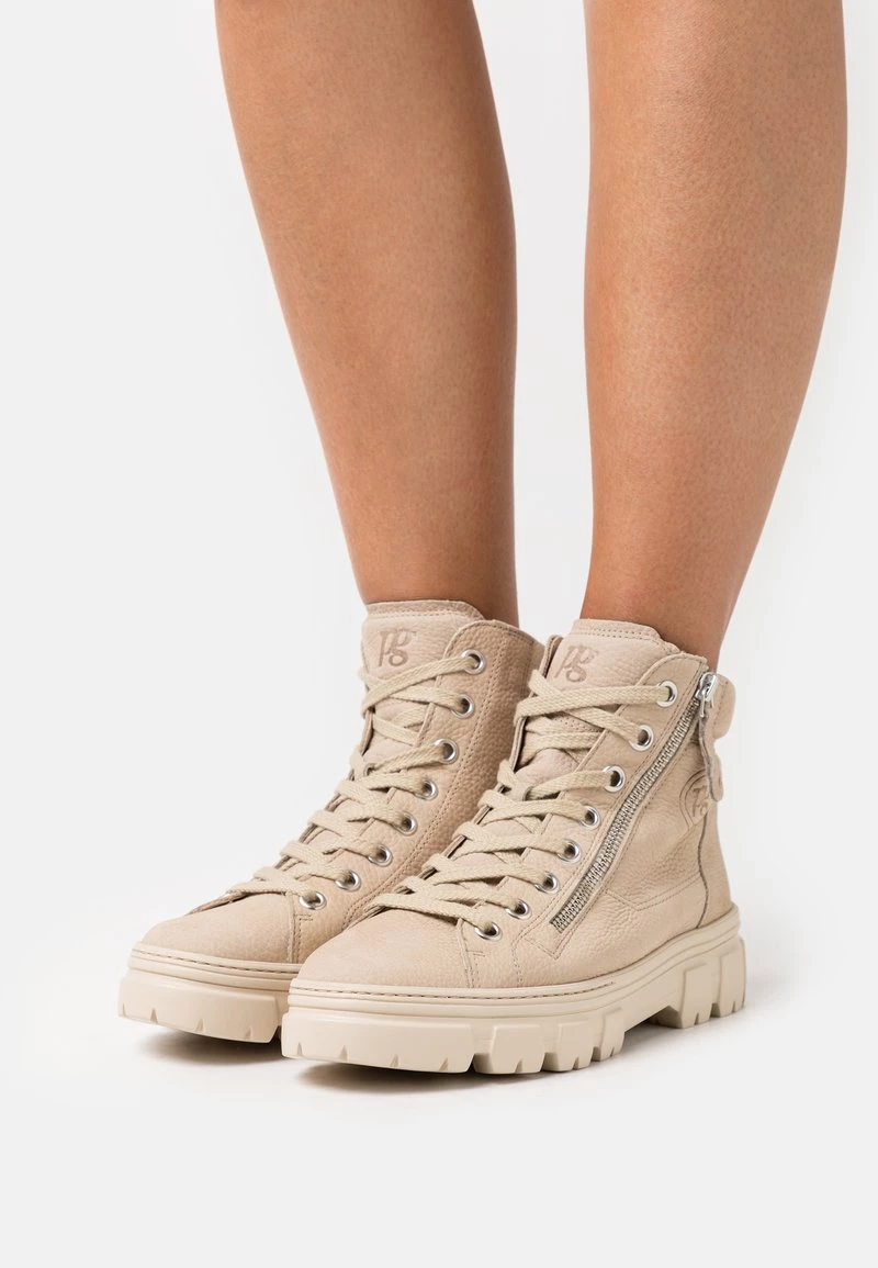 Paul Green Boots à Talons Grained Almond Femme 3 Paul Green Boots à Talons Grained Almond Femme