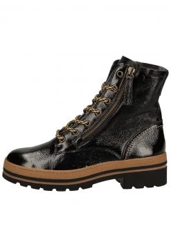 Paul Green Femme Bottines à Lacets Schwarz 007