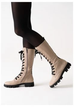 Paul Green Femme Bottes à Plateau Beige