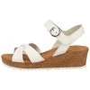 PAUL GREEN SANDALEN Sandales Compensées White Femme