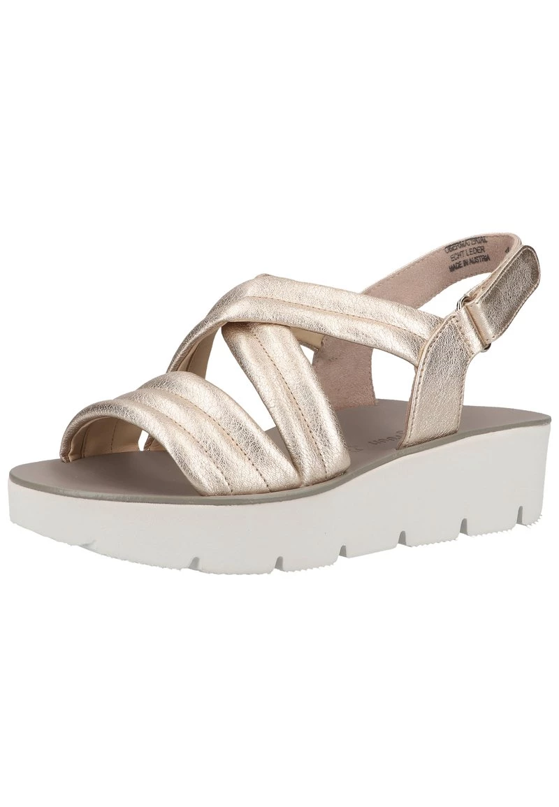 Paul Green Femme Sandales Gold Metallic 4 Paul Green Femme Sandales Gold Metallic – Image 2