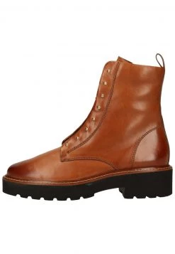 Paul Green Femme Bottines à Lacets Cognac Braun 007