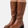 Paul Green Bottes à Plateau Cognac Femme -France Paul Green Soldes Boutique 2a7ca6581cf14708b71b833bb0bd2698