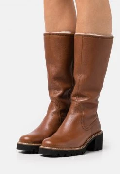 Paul Green Bottes à Plateau Cognac Femme