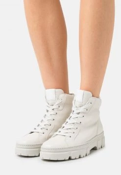 Paul Green Bottines à Lacets Ivory Femme