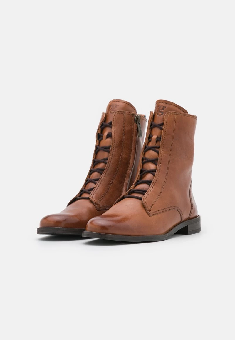 Paul Green Femme Bottines à Lacets Cognac 5 Paul Green Femme Bottines à Lacets Cognac – Image 3