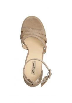 Paul Green Sandales à Talons Hauts Beige Femme -France Paul Green Soldes Boutique 986011dcb2234ede9fad7f26ec0bb5fb