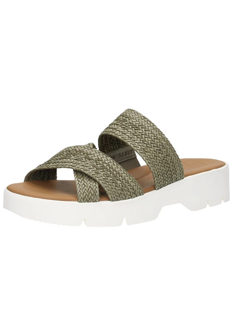 Paul Green Femme Mules Oliv 4 Paul Green Femme Mules Oliv – Image 2