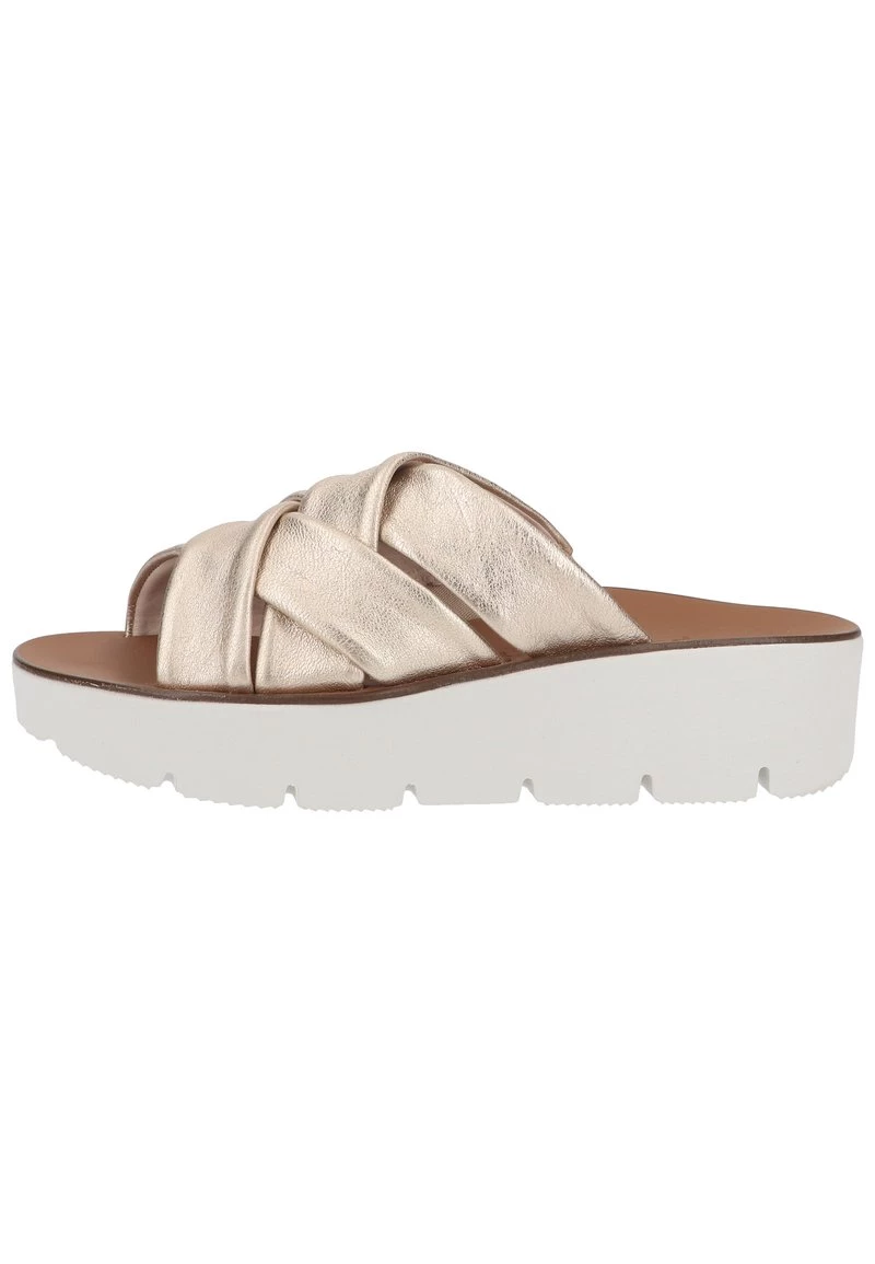 Paul Green Mules Gold Femme 3 Paul Green Mules Gold Femme