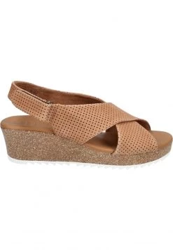 France Paul Green Soldes Boutique 19 Paul Green Femme Sandales Compensées Braun