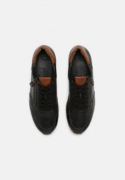 Paul Green Femme Baskets Basses Black/cognac -France Paul Green Soldes Boutique ec41a1c12af14e569418953537459979